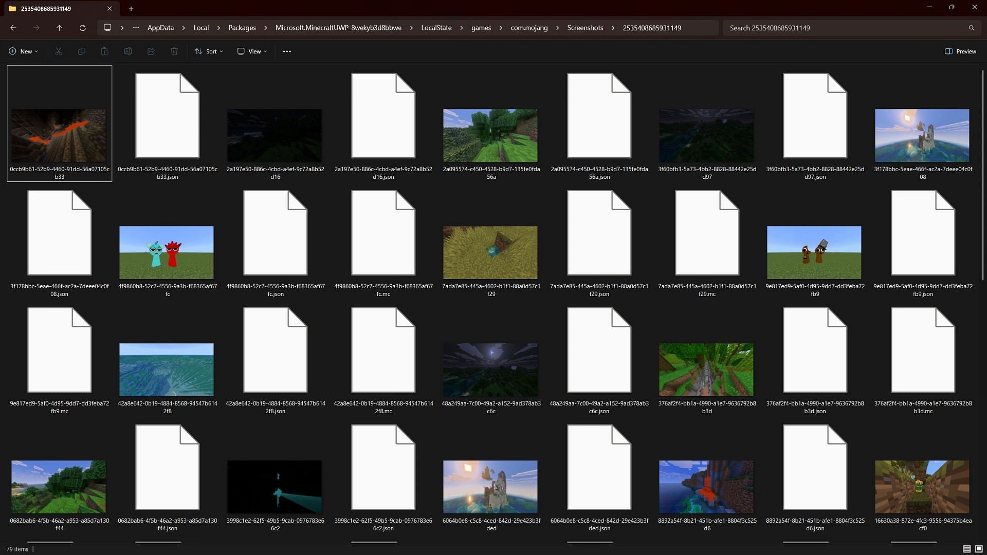 The folder with random numbers in its name will have all the screenshots (Image via Sportskeeda Gaming)